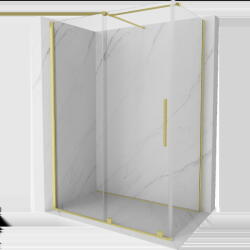 Mexen Velar плъзгаща се душ кабина 150 x 90 см, прозрачна, златна четкана (871-150-090-01-55)