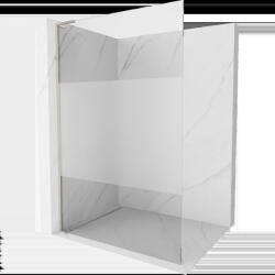 Mexen Kioto L душ стена Walk-in 110 x 200 см, прозрачна/замръзнала, четкан никел - 800-110-103-97-35 (800-110-103-97-35)