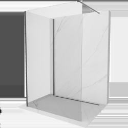 Mexen Kioto Душ стена Walk-in 130 x 70 см, прозрачен, сиво оръжейно четкано (800-130-212-66-00-070)