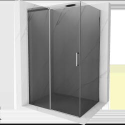Mexen Omega плъзгаща се душ кабина 110 x 100 см, графит, хром - 825-110-100-01-40 (825-110-100-01-40)