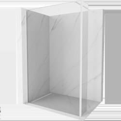 Mexen Kioto стена за душ Walk-in 155 x 40 cm, прозрачна, бяла - 800-155-212-20-00-040 (800-155-212-20-00-040)