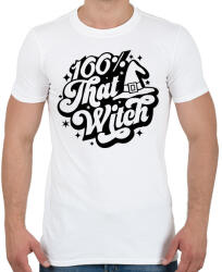 printfashion 100% that WITCH - Férfi póló - Fehér (16675960)