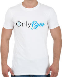 printfashion OnlyGym - Férfi póló - Fehér (16747752)