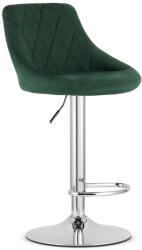 ARTOOL Scaun de bucatarie/bar, Artool, Kast, rotativ, catifea, verde si argintiu, 45.5x49x85-105 cm (3768_1) - edanco