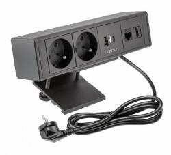 GTV 2 Plug + 2 USB 1,5 m (AE-GM2FBAR-20)