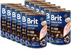Brit Premium by Nature Pește cu piele de pește 12x400g