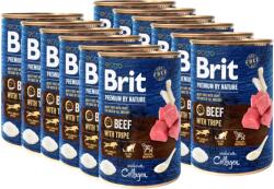 Brit Premium by Nature Carne de vită cu măruntaie 12x400g