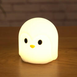 Asalite Pingvines éjjeli LED lámpa gyerekszobába 10 cm - Asalite ASAL0306, színátmenetes üzemmód, tölthető, 3, 7V, 2200mAh, 3000 K +RGB, 1 W (ASAL0306)