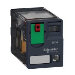 Schneider Electric Schneider RXM miniatűr relé, 4CO, 3A, 24VAC, tesztgomb, LED (RXM4GB2B7) (RXM4GB2B7)