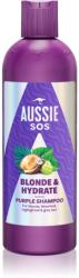 Aussie SOS Blonde & Hydrate лилав тониращ шампоан за руса коса 300ml