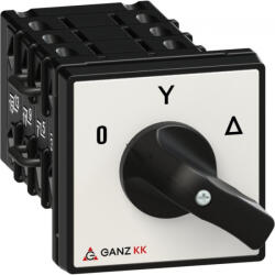 Ganz motorkapcsoló, fogantyús kézikapcsoló 32A, csillag-delta átkapcsoló IP44 (KK1-32-6009) (1AF6009BB00M40)