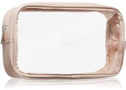 Notino Travel Collection Medium Clear Organizer geantă de cosmetice transparentă M Beige 24x12, 5x5 cm 1 buc