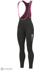 ALÉ SOLID ESSENTIAL női kantáros nadrág, black/rózsaszín (XL)