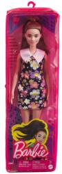 Mattel Papusa Barbie Fashionista Satena Cu Rochie Cu Imprimeu Floral (MTFBR37_HBV19) - ookee Papusa Barbie
