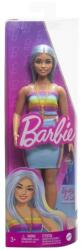 Mattel Papusa Barbie Fashionista Cu Par Albastru Platinat Si Top Sport (MTFBR37_HRH16) - ookee Papusa Barbie