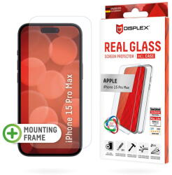 Displex Folie pentru iPhone 16 Plus - Displex Real Glass + Case - Clear (KF2334177) - vexio