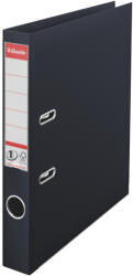 Esselte Biblioraft A4, plastifiat PP/PP, margine metalica, 50 mm, Esselte No. 1 Power - negru vivida (ES-811470) - forit