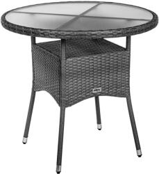 STILISTA Kerti asztal 80 x 80 x 75 cm polyrattan szürke (30050247)