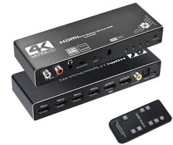 Thunder Audio Thunder Germany SWP-402, 4×2 HDMI 4K kapcsoló és elosztó, ARC + távirányító