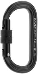 CAMP Alumínium karabiner csavaros zárral, Oval XL Lock, fekete