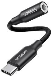 UGREEN AV161 USB-C Audio Adapter 3, 5 mm-es Mini Jack Csatlakozóhoz, Fekete (50631)