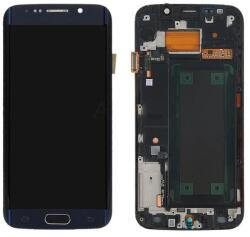  GH97-17162A Samsung Galaxy S6 Edge Fekete OEM OLED kijelző érintővel kerettel előlap (GH97-17162A)