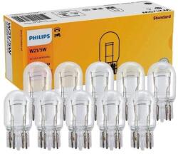 Philips T20 W21/5W 7443 Vision +30% halogén izzó 12066CP 10db-os készlet