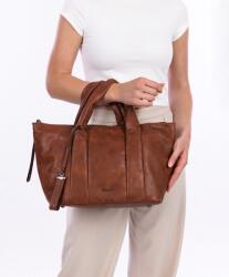 Tamaris CELIE konyak színű szegecsdíszes, dupla fogós divattáska 33352-700 - taskaweb