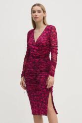 Diane Von Furstenberg ruha rózsaszín, mini, testhezálló, DVFDL3S004 - rózsaszín S