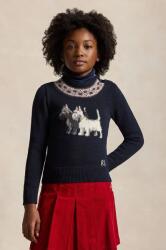 Ralph Lauren gyerek pamut pulóver sötétkék, 313950806001 - sötétkék 155-159