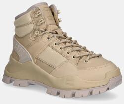 Tommy Jeans bokacsizma TJW FEMININE HYBRID BOOT bézs, lapos talpú, EN0EN02553 - bézs Női 37