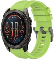 SILICONE Curea înlocuibilă pentru Garmin Fenix 8 47mm verde deschis