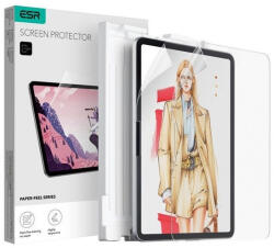 Apple Air 13 (2024 / 2025), Kijelzővédő fólia, Matt, ESR Paper Feel, Clear Prémium, 2 db / csomag