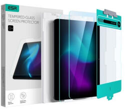 Apple iPad Pro 11 (2024), Kijelzővédő fólia, ütésálló fólia, Tempered Glass (edzett üveg), ESR Glass, Clear, 2 db / csomag