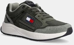 Tommy Jeans sportcipő TJM RUNNER MIX MATERIAL zöld, EM0EM01494 - zöld Férfi 42