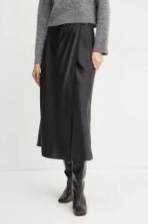 Guess szoknya ANASTASIA fekete, midi, egyenes, W4BD56 WGIG2 - fekete XS