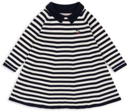 Konges Sløjd ruha VENTON KNIT DRESS GOTS sötétkék, mini, harang alakú, KS101723 - sötétkék 134-140