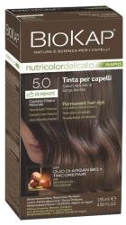 BioKap Nutricolor Delicato Rapid Permanent Hair Color 135 ml Vopsea fără de amoniac 5.0 Natural Light Chestnut