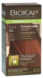 BioKap Nutricolor Delicato Permanent Hair Color 140 ml Vopsea fără de amoniac 8.64 Titian Red