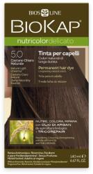 BioKap Nutricolor Delicato Permanent Hair Color 140 ml Vopsea fără de amoniac 5.0 Natural Light Chestnut