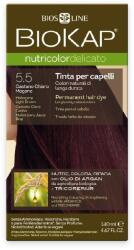 BioKap Nutricolor Delicato Permanent Hair Color 140 ml Vopsea fără de amoniac 5.5 Mahogany Light Brown