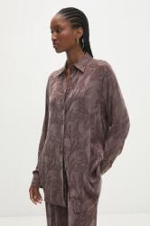 ANSWEAR ing női, galléros, barna, regular - barna S/M - answear - 22 990 Ft