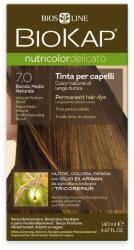 BioKap Nutricolor Delicato Permanent Hair Color 140 ml Vopsea fără de amoniac 7.0 Natural Medium Blond - parminunat