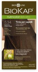 BioKap Nutricolor Delicato Permanent Hair Color 140 ml Vopsea fără de amoniac 5.34 Honey Chestnut
