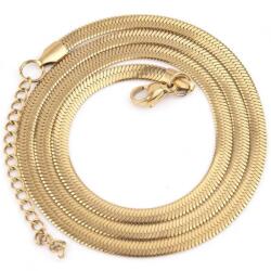 HARAHU Glossy nyaklánc Tip2 - Arany/45cm/3mm KP34690