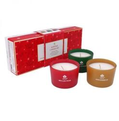 Arôme karácsonyi poharas illatgyertya szett díszdobozban - 3 darabos (IMO-TCO-8595556498682)