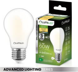 Lumileds E27 A60 LED izzó 4W = 60W 840lm 3000K meleg 360°-os üvegszál ALS LUMILED (LUMLEDJ0205)