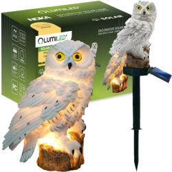 Lumileds Solar LED kerti lámpa Stud Owl 3000K IP44 NOKA LUMILED (LUMSOL1095)