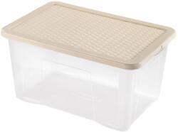 HEIDRUN Quasar Rattan átlátszó tárolódoboz 60L (4625)