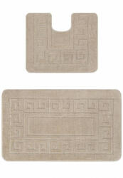 Delta Carpet Set 2 covorase baie Ethnic 2521, Gri, Diverse Dimensiuni (ETHNIC 2521 50x80)